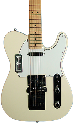 White Telecaster With Performer Installation